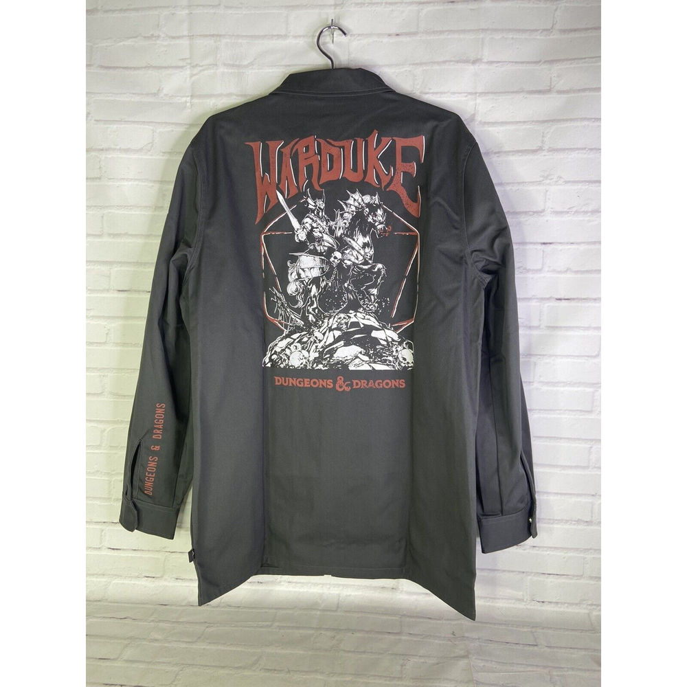 Dungeons And Dragons D&D Warduke Evil Fighter Full Zip Shirt Jacket Mens Size L